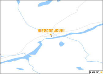 map of Mieronnjavvi