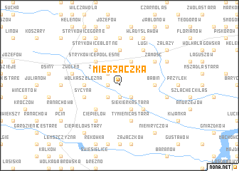 map of Mierzączka