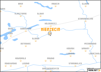 map of Mierzęcin