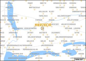 map of Mierzęcin