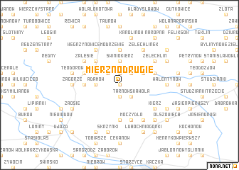 map of Mierzno Drugie