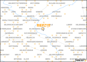 map of Mierzyn