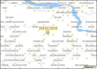 map of Mieścisko