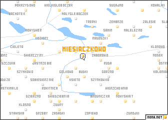 map of Miesiączkowo