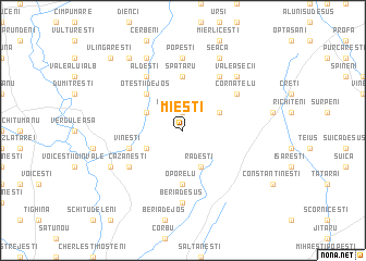 map of Mieşti
