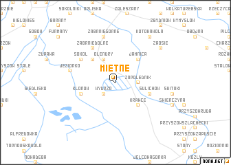 map of Miętne