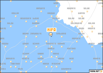 map of Mifa