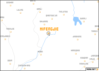 map of Mifengjie