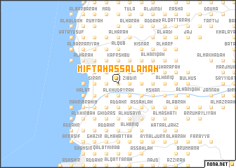 map of Miftāḩ as Salāmah