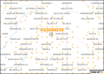 map of Migahahena