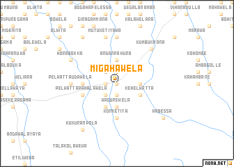 map of Migahawela