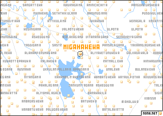 map of Migahawewa