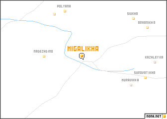 map of Migalikha