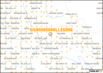 map of Migammana Pallegama