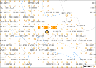 map of Migammana