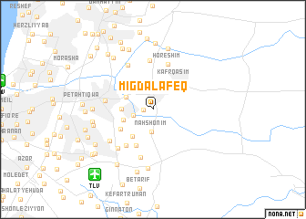 map of Migdal Afeq