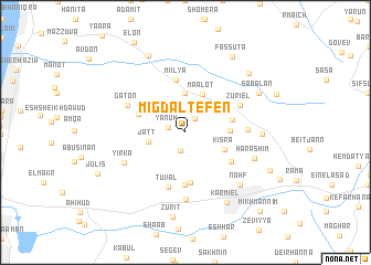 map of Migdal Tefen