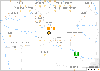 map of Migda