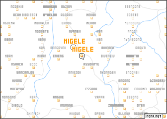 map of Migelé