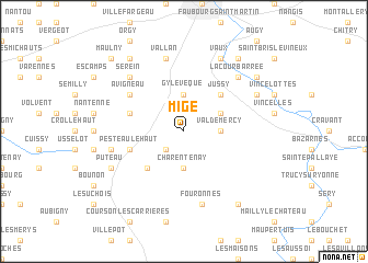 map of Migé