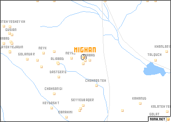 map of Mīghān