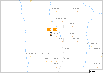 map of Migiro