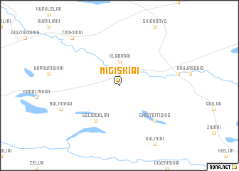 map of Migiškiai
