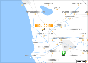 map of Migliarino