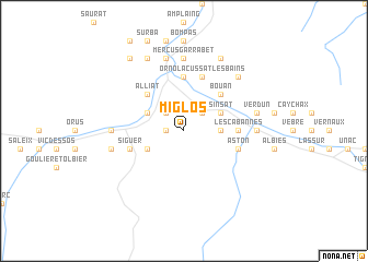 map of Miglos