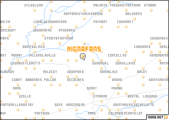 map of Mignafans