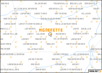 map of Mignerette