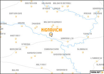 map of Mignovichi