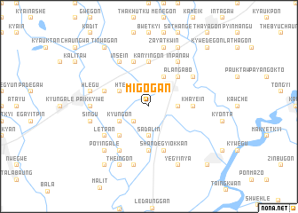 map of Mīgogan