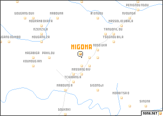 map of Migoma