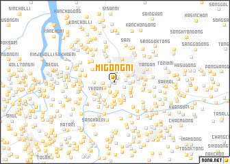 map of Migong-ni