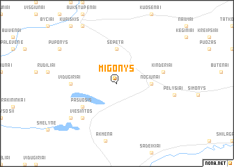 map of Migonys
