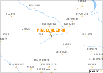 map of Miguel Alemán