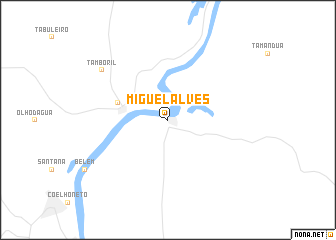 map of Miguel Alves