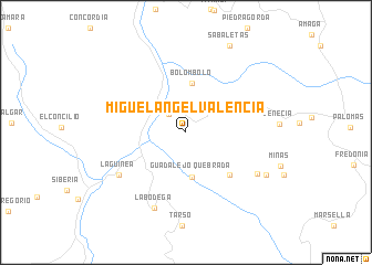 map of Miguel Angel Valencia