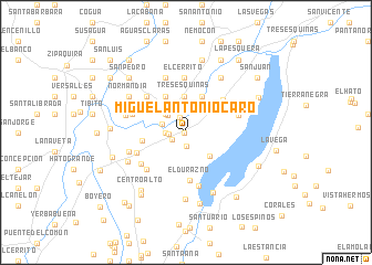 map of Miguel Antonio Caro