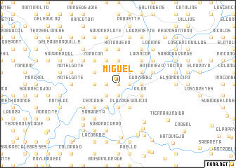 map of Miguel