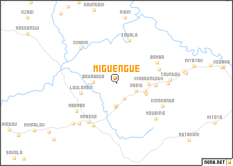 map of Miguèngué