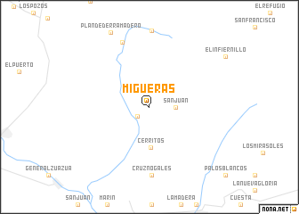 map of Migueras