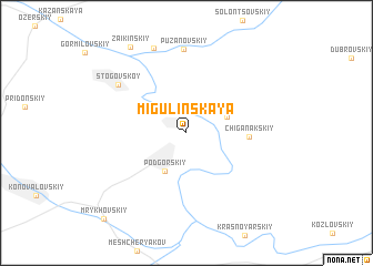 map of Migulinskaya