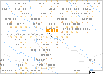 map of Miguta