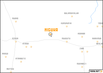 map of Miguwa