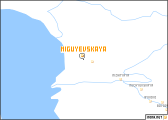 map of Miguyevskaya