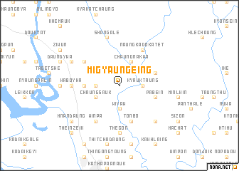 map of Migyaungeing