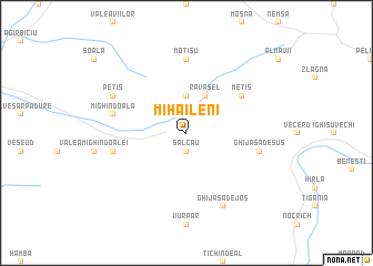 map of Mihăileni