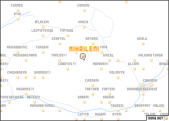 map of Mihăileni